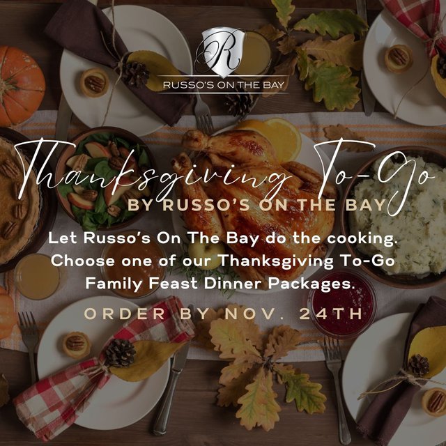 Don’t forget to order your Thanksgiving To Go feas